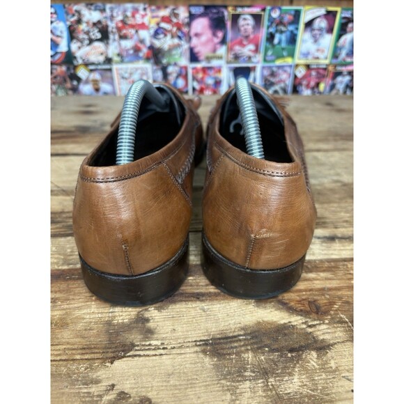 Bragano Tassel Loafers Cole Haan Made In Italy Leather Mens 10.5 Brown main image 5